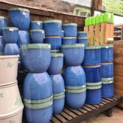 Woodlodge 24cm Sapphire Two Tone Cylinder Pot -Wolf-Garten Shop 30179018 2