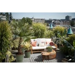 Elho 25cm Leaf Green Greenville Round Planter -Wolf-Garten Shop 8711904332433 5