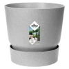 Elho 25cm Living Concrete Greenville Round Planter